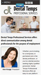 Mobile Screenshot of dentaltempsprofessionalservices.com